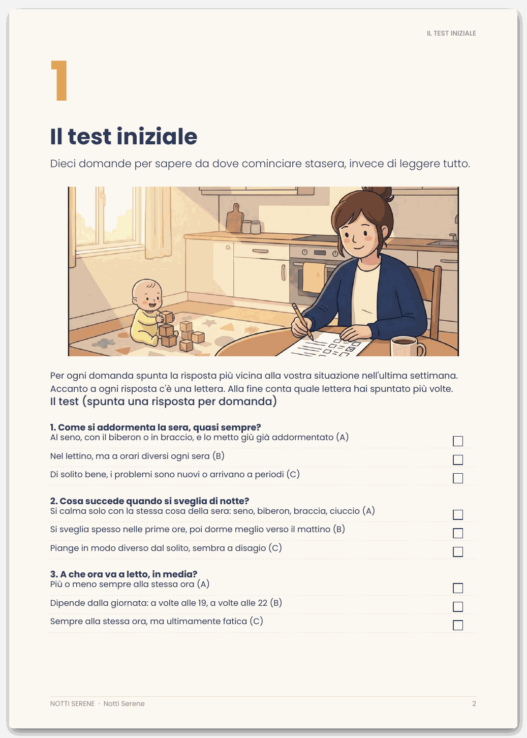 Copertina di Il test iniziale